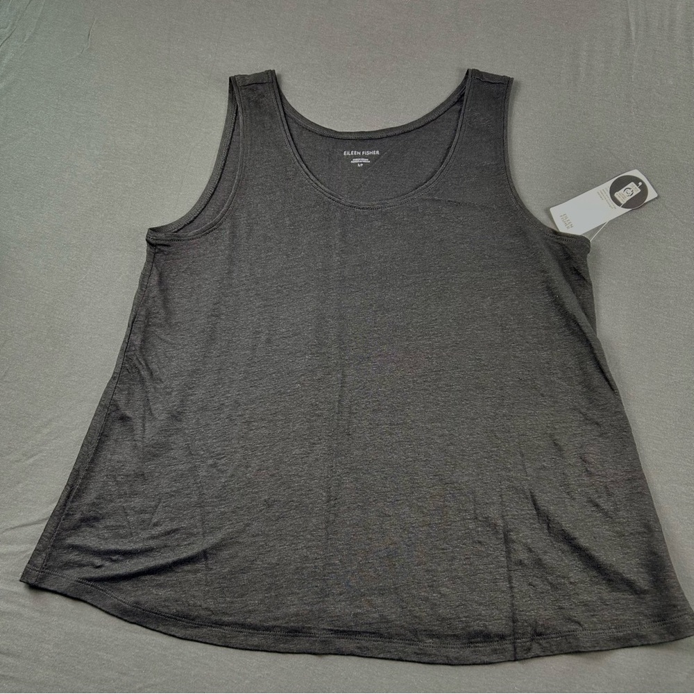 Eileen Fisher black Scoop Neck Tank